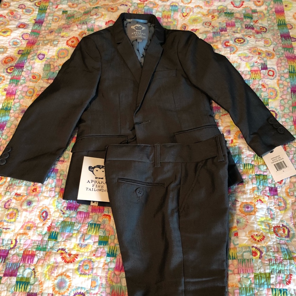 Boys size 6 grey suit